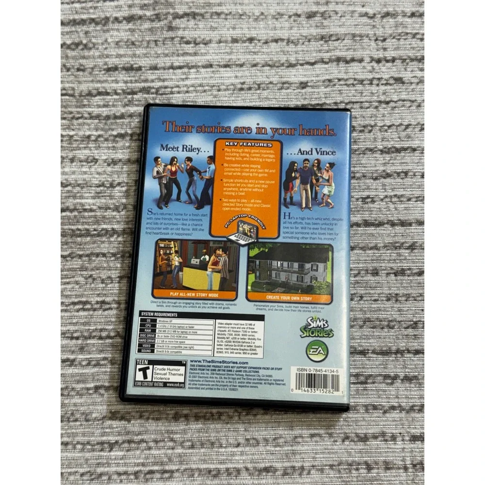 The Sims Life Stories PC DVD-ROM Software EA‎ Games Laptop Friendly 2007